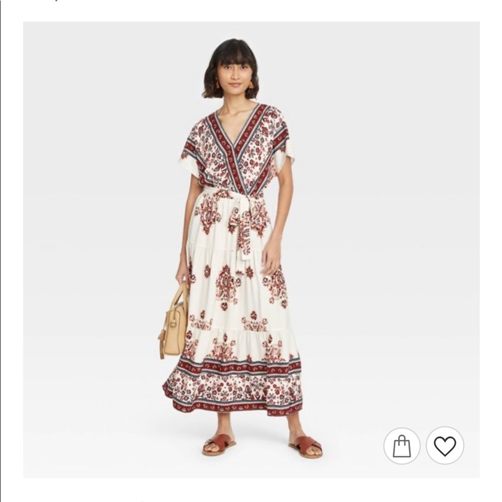 NWT Wrap Dress - Knox Rose L White Floral